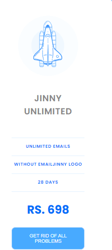 jinny unlimited plan for bulk emails