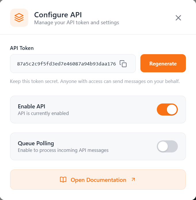 Configure API