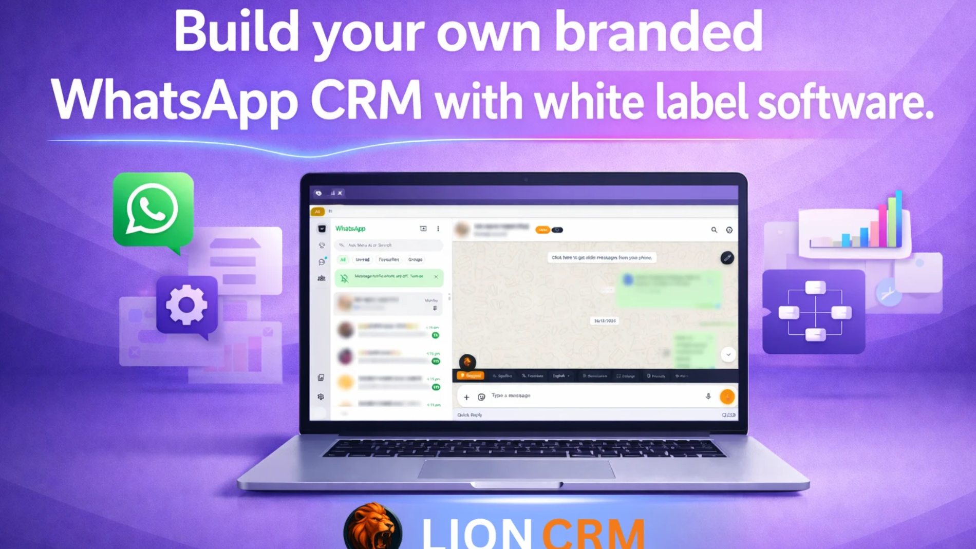 Lion CRM White Label Software: Launch Profitable WhatsApp CRM